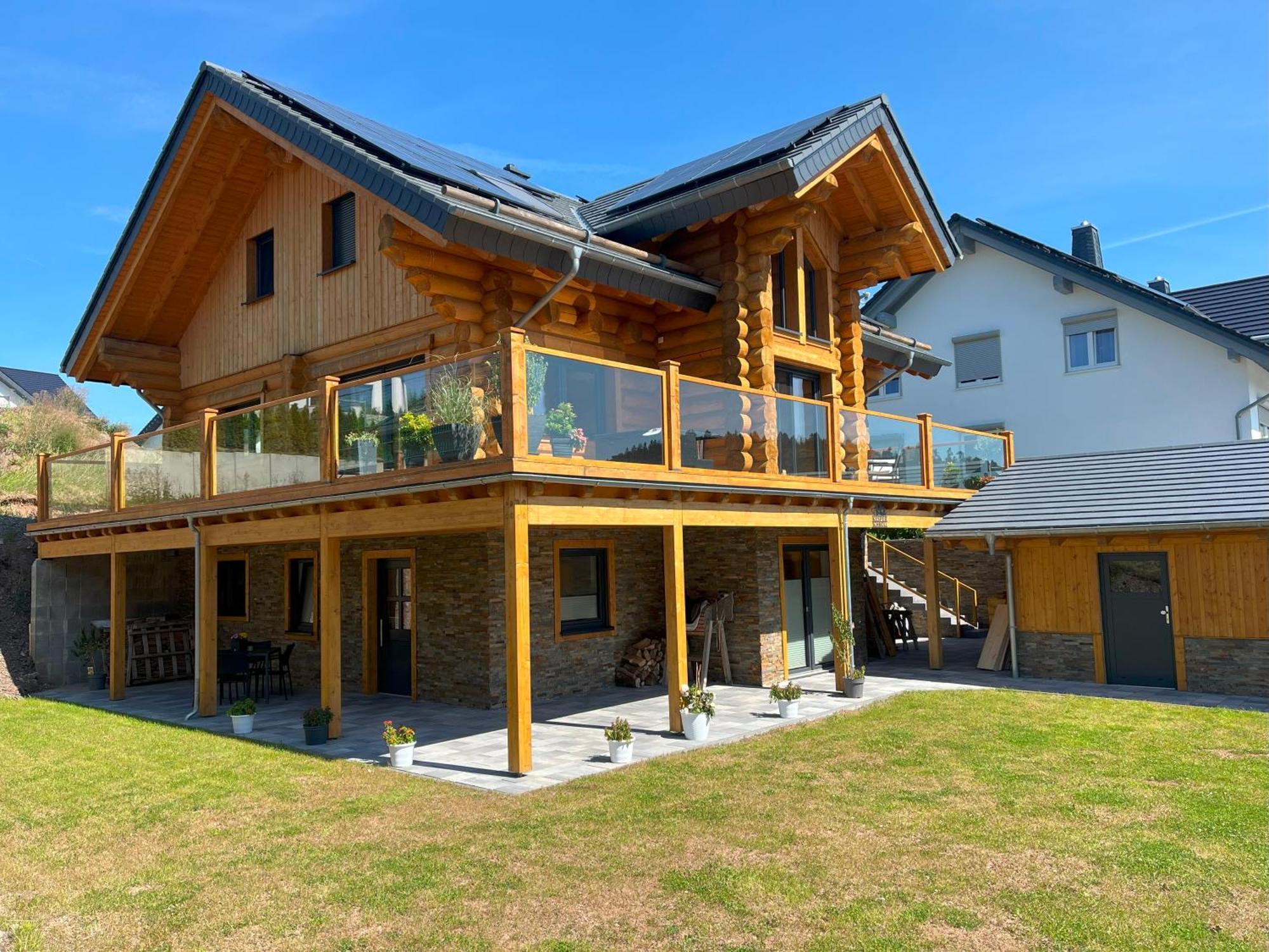 Ferienwohnung Uplandblockhaus ヴィリンゲン エクステリア 写真
